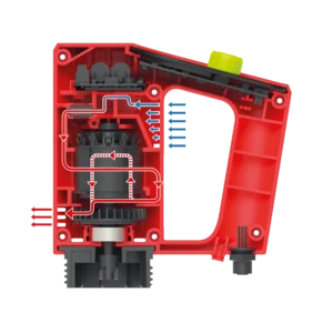 Maximum performance: ventilated housing of FBM 4100 battery motor
