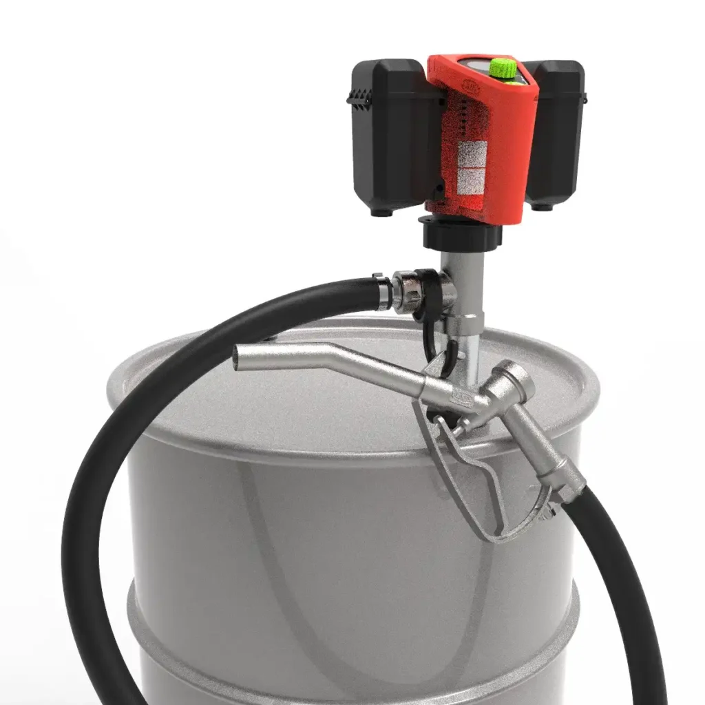 FBM 4100 Battery Motor on Pump in Drum