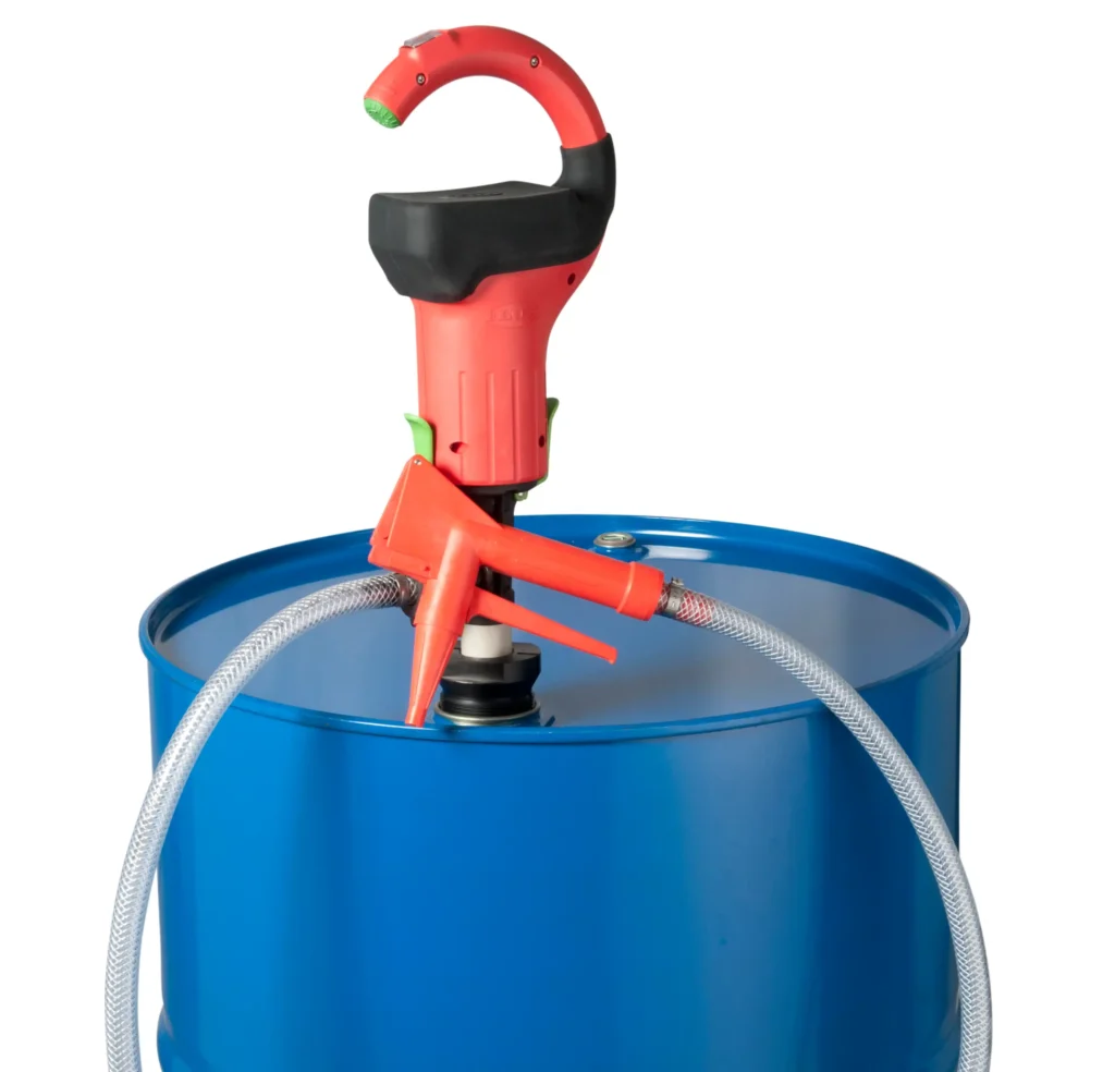 Combiflux drum pump in barrel